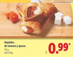 Lidl Hojaldre de tomate y queso oferta