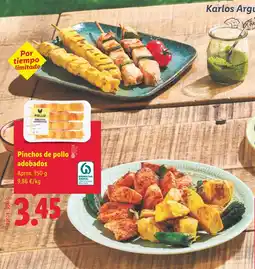 Lidl Pinchos de pollo adobados oferta