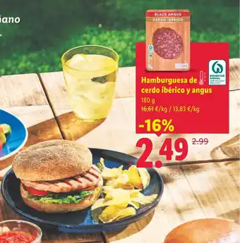 Hamburguesa de cerdo ibérico y angus