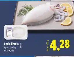 Lidl Sepia limpia oferta