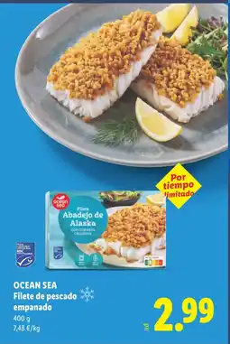 Lidl OCEAN SEA Filete de pescado empanado oferta