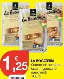 CashDiplo LA BOCATERÍA Queso en lonchas edam, gouda o sándwich oferta