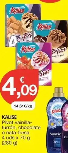 CashDiplo KALISE Pivot vainilla- turrón, chocolate o nata-fresa oferta