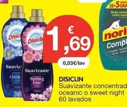 CashDiplo DISICLIN Suavizante concentrado oceanic o sweet night oferta