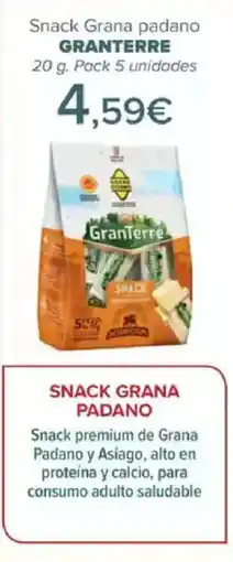 Carrefour GRANTERRE Snack Grana padano oferta