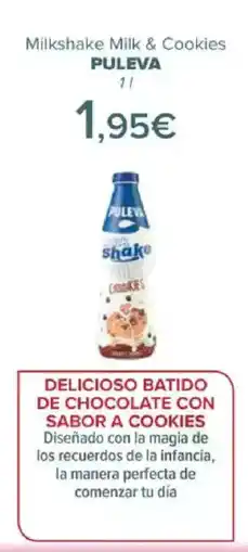 Carrefour PULEVA Milkshake Milk & Cookies oferta