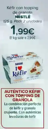 Carrefour NESTLÉ Kéfir con topping de granola oferta