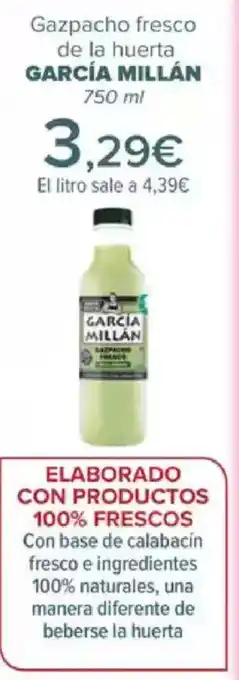 GARCÍA MILLÁN Gazpacho fresco de la huerta