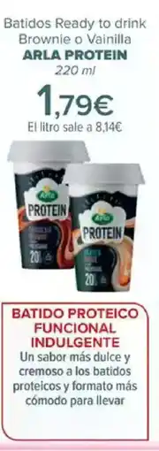 Carrefour ARLA PROTEIN Batidos Ready to drink Brownie o Vainilla oferta