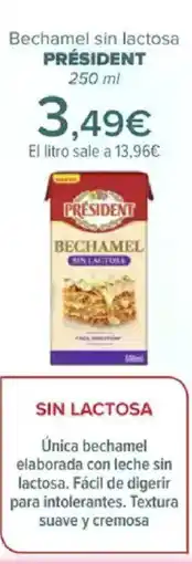 Carrefour PRÉSIDENT Bechamel sin lactosa oferta