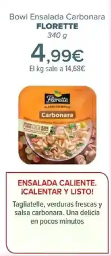 Carrefour FLORETTE Bowl Ensalada Carbonara oferta