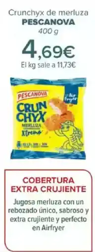 Carrefour PESCANOVA Crunchyx de merluza oferta