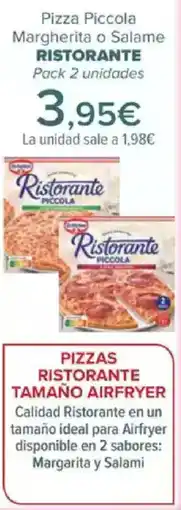Carrefour RISTORANTE Pizza Piccola Margherita o Salame oferta