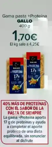 Carrefour GALLO Gama pasta +Proteína oferta