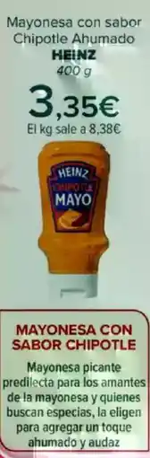 Carrefour HEINZ Mayonesa con sabor Chipotle Ahumado oferta