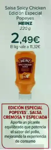 Carrefour HEINZ Salsa Spicy Chicken Edición Especial Popeyes oferta