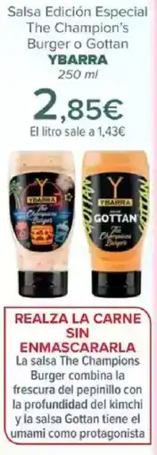 Carrefour YBARRA Salsa Edición Especial The Champion's Burger o Gottan oferta