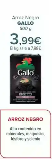 Carrefour GALLO Arroz Negro oferta