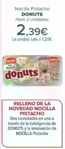 Carrefour DONUTS Nocilla Pistacho oferta
