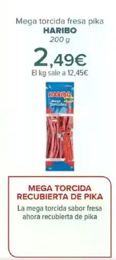 Carrefour HARIBO Mega torcida fresa pika oferta