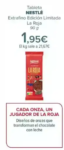 Carrefour NESTLÉ Tableta Extrafino Edición Limitada La Roja oferta