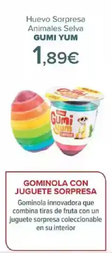 Carrefour GUMI YUM Huevo Sorpresa Animales Selva oferta