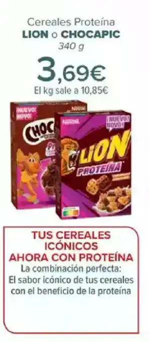 LION o CHOCAPIC Cereales Proteína
