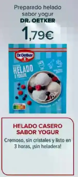 DR. OETKER Preparado helado sabor yogur