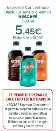 Carrefour NESCAFÉ Espresso Concentrado Black, Caramelo o Vainilla oferta