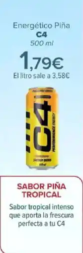 Carrefour C4 Energético Piña oferta