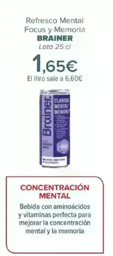 Carrefour BRAINER Refresco Mental Focus y Memoria oferta