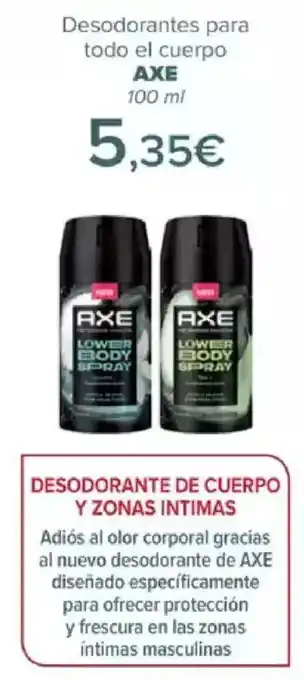AXE Desodorantes para todo el cuerpo