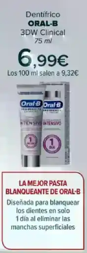 Carrefour ORAL-B Dentifrico 3DW Clinical oferta