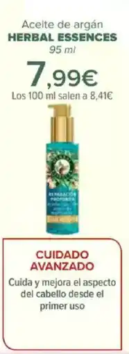 Carrefour HERBAL ESSENCES Aceite de argán oferta