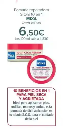 Carrefour MIXA Pomada reparadora S.O.S 10 en 1 oferta