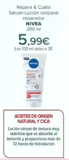 Carrefour NIVEA Repara & Cuida Sérum-Loción corporal reparador oferta
