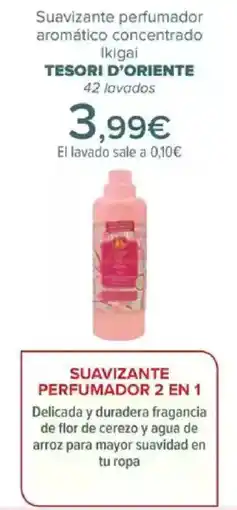 Carrefour TESORI D'ORIENTE Suavizante perfumador aromático concentrado Ikigai oferta
