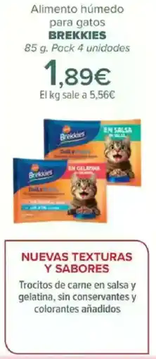 Carrefour BREKKIES Alimento húmedo para gatos oferta