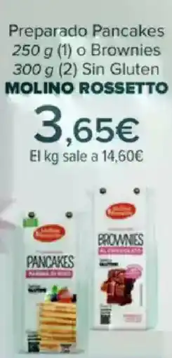 Carrefour MOLINO ROSSETTO Preparado Pancakes o Brownies Sin Gluten oferta
