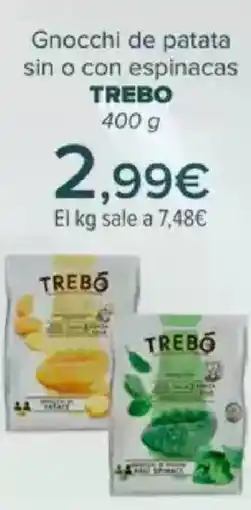 Carrefour TREBO Gnocchi de patata sin o con espinacas oferta
