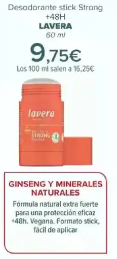 Carrefour LAVERA Desodorante stick Strong +48H oferta