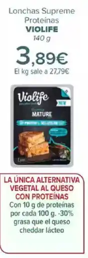 Carrefour VIOLIFE Lonchas Supreme Proteínas oferta
