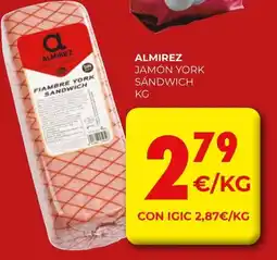CashDiplo ALMIREZ Jamón york sandwich oferta