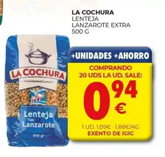 CashDiplo LA COCHURA Lenteja lanzarote extra oferta