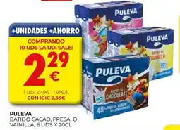CashDiplo PULEVA Batido cacao, fresa, o vainilla oferta