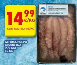 CashDiplo Alfrisa pulpo crudo bja oferta