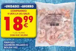 CashDiplo Fripozo gambon pelado G oferta