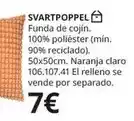 IKEA Claro - funda de cojin. 100% poliéster (min. 90% reciclado) oferta