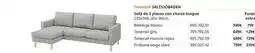 IKEA Blanco - sofá de plascos con chaise longue oferta