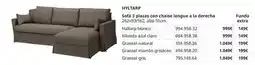 IKEA Blanco - sofa 3 plazas con chaise longue a la derecha oferta